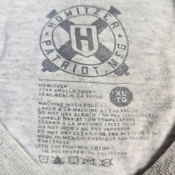 Howitzer Patriot MFG American Flag T-Shirt Men's XL USA Military Patriotic USA - Picture 10 of 10